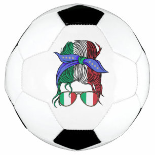 Italië rommelig broodje met Italiaanse vlag Voetbal