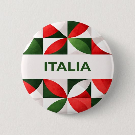 Italië Ronde Button 5,7 Cm (Voorkant)