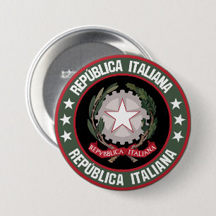 Italië Ronde Button 7,6 Cm