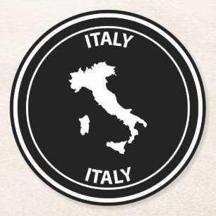 Italië Ronde Kartonnen Onderzetter