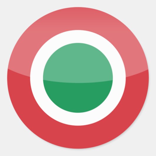 italië ronde sticker (Voorkant)