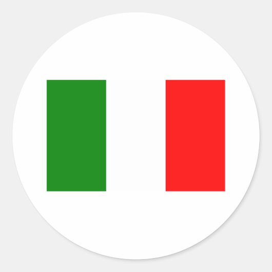 Italië Ronde Sticker (Voorkant)