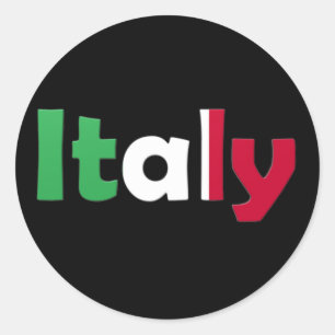 Italië Ronde Sticker
