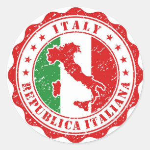 Italië Ronde Sticker
