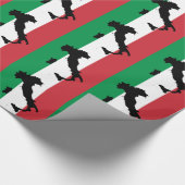 Italië Rood Wit Groen Strepen Cadeaupapier (Hoek)