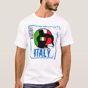 Italië Rugby T-Shirt Pass Ball
