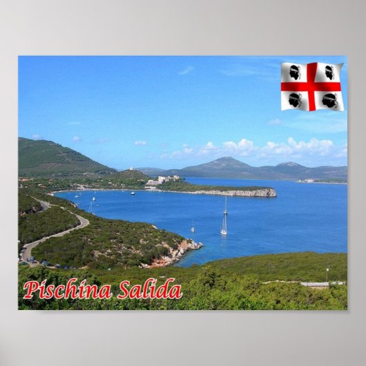 Italië - Sardinië - Alghero - Poster (Voorkant)