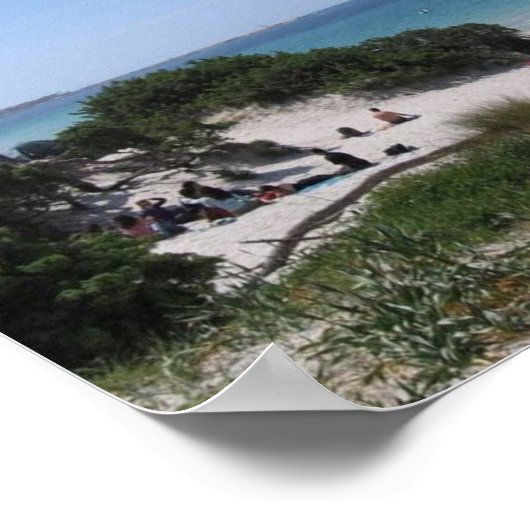 Italië - Sardinië - Alghero - strand - Poster (Hoek)