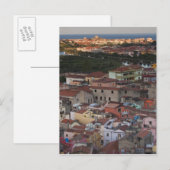 Italië, Sardinië, Bosa. Gezicht op stad vanaf Cast Briefkaart (Voorkant / Achterkant)