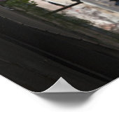 Italië, Sardinië, Bosa. Straatdetails. Poster (Hoek)