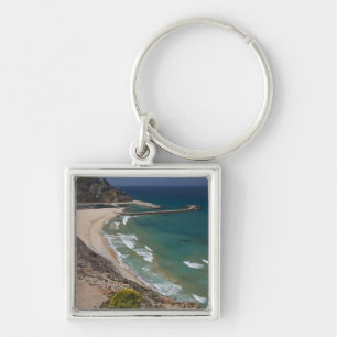 Italië, Sardinië, Buggerru. Buggerru strand en Sleutelhanger