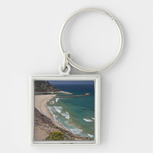 Italië, Sardinië, Buggerru. Buggerru strand en Sleutelhanger (Voorkant)