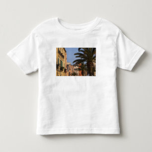 Italië, Sardinië, Cagliari. Gebouwen en palmen Kinder Shirts