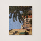 Italië, Sardinië, Cagliari. Gebouwen en palmen Legpuzzel (Verticaal)