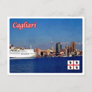 Italië - Sardinië - Cagliari - Harbour - Briefkaart