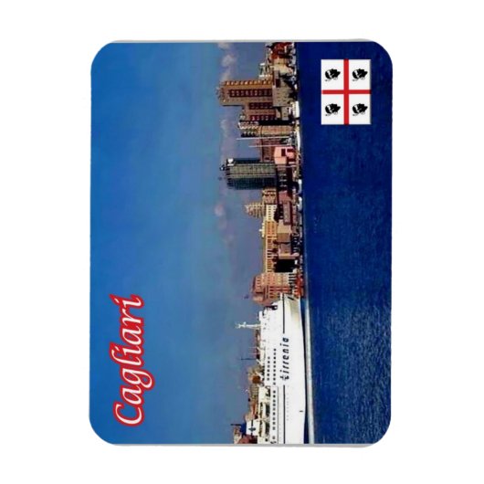 Italië - Sardinië - Cagliari - Harbour - Magneet (Verticaal)