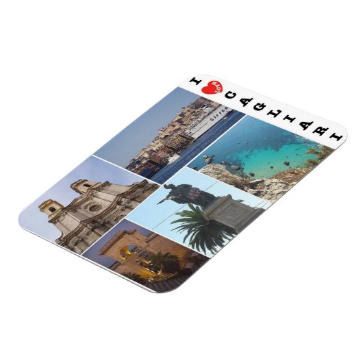 Italië - Sardinië - Cagliari - I Love Magneet (Linkerzijde)
