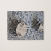 Italië, Sardinië, Castelsardo. Cafétafels. Legpuzzel (Horizontaal)