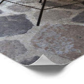 Italië, Sardinië, Castelsardo. Kafeltafels. Poster (Hoek)