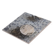 Italië, Sardinië, Castelsardo. Kafeltafels. Tegeltje (Zijkant)