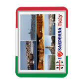 Italië - Sardinië - I Love - Magnet Magneet (Verticaal)