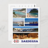 Italië - Sardinië - Mosaic - Briefkaart (Voorkant / Achterkant)