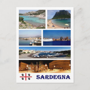 Italië - Sardinië - Mosaic - Briefkaart