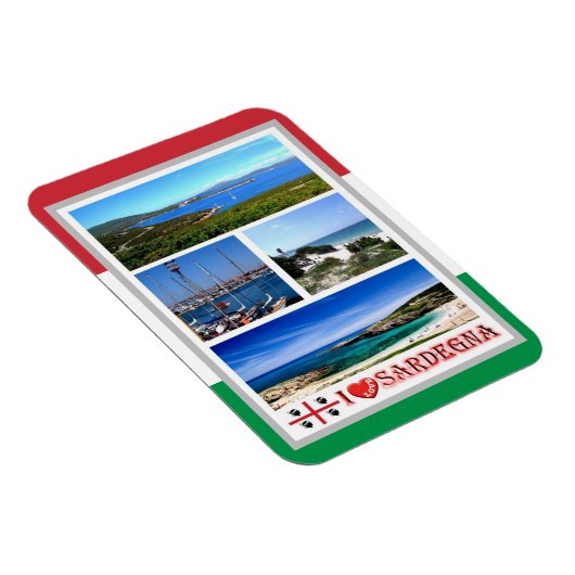 Italië - Sardinië - Mosaic - Magnet Magneet (Rechterzijde)