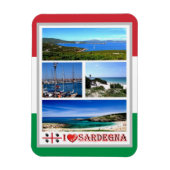 Italië - Sardinië - Mosaic - Magnet Magneet (Verticaal)