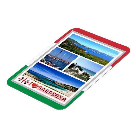 Italië - Sardinië - Mosaic - Magnet Magneet (Linkerzijde)