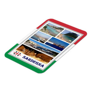Italië - Sardinië - Mosaic - Magnet Magneet