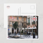 Italië - Sardinië - Olbia - Corso Umberto - Briefkaart (Voorkant / Achterkant)
