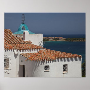 Italië, Sardinië, Porto Cervo. Chiesa di Stella Poster