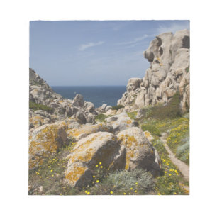 Italië, Sardinië, Santa Teresa Gallura. Capo 2 Notitieblok