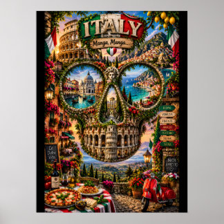 Italië Schedel Kunstprint | Staat van Geest Poster
