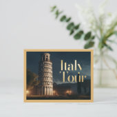 Italië Scheve Toren van Pisa Briefkaart (Staand voorkant)