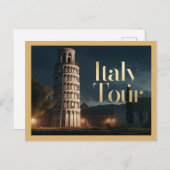 Italië Scheve Toren van Pisa Briefkaart (Voorkant / Achterkant)