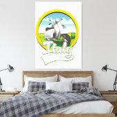 Italië Scooter Reis logo Canvas Afdruk (Insitu (Slaapkamer))