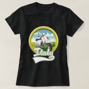 Italië Scooter Reis logo T-shirt