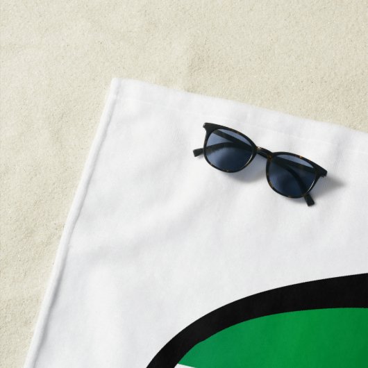 ITALIË Shades aangepaste tekst strand handdoek (In situ)