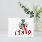 Italië Shield Briefkaart (Staand voorkant)