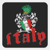 Italië Shield Sticker (Voorkant)