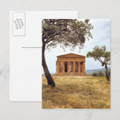 Italië, Sicilië, Agrigento. De ruïnes van de 2 Briefkaart (Voorkant / Achterkant)