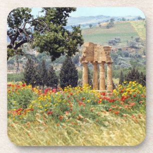Italië, Sicilië, Agrigento. De ruïnes van de Bier Onderzetter