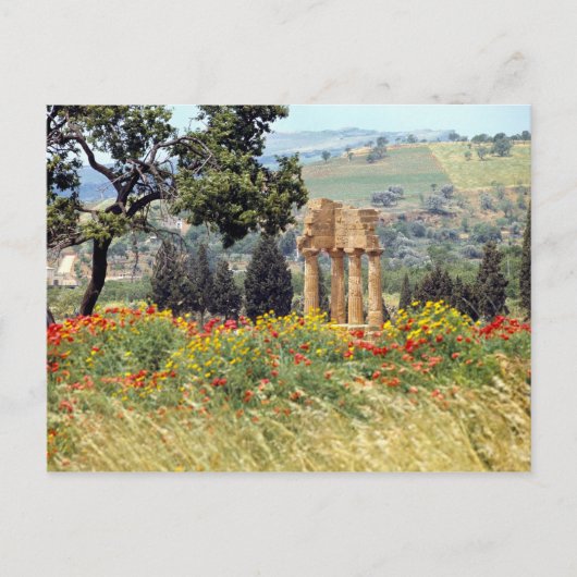 Italië, Sicilië, Agrigento. De ruïnes van de Briefkaart (Voorkant)