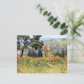 Italië, Sicilië, Agrigento. De ruïnes van de Briefkaart (Staand voorkant)