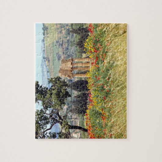 Italië, Sicilië, Agrigento. De ruïnes van de Legpuzzel (Verticaal)
