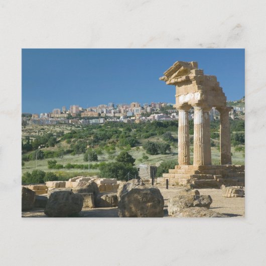 Italië, Sicilië, Agrigento, La Valle dei Templi; Briefkaart (Voorkant)