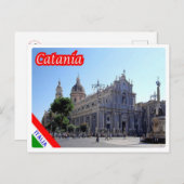 Italië - Sicilië - Catania - Briefkaart (Voorkant / Achterkant)