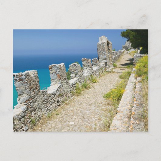 Italië, Sicilië, Cefalu, Cliffside Walkway, La Briefkaart (Voorkant)